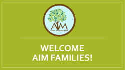 Welcome AIM Families! - School District of Amery