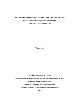 THE MEDIA`S INFLUENCE ON SUCCESS AND FAILURE OF