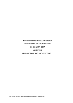 Neuroscience and Architecture
