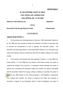 CIVIL APPEAL NO. 117 OF 2005 Videocon
