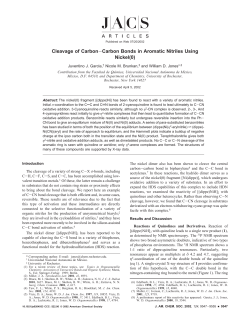 Cleavage of Carbon&minus;Carbon Bonds in Aromatic Nitriles Using