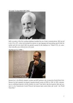 Alexander Graham Bell (1847-1922)