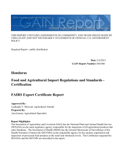 Honduras - Agri Exchange