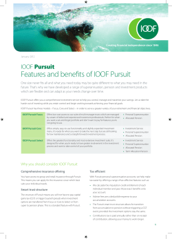 IOOF Pursuit for clients