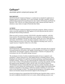 GELFOAM Sterile Compressed Sponge