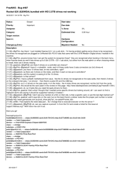FreeNAS - Bug #487 - Bug Tracking System