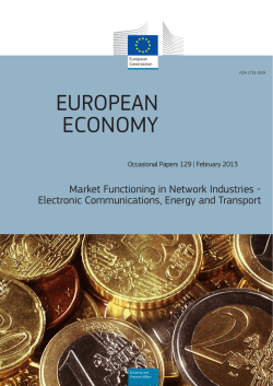 Market Functioning in Network Industries