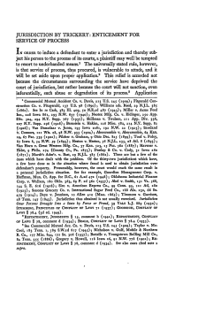 Jurisdiction by Trickery - Duke Law Scholarship Repository