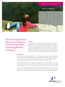 The Determination of Mercury at Ultratrace Levels