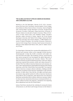 The Globalization of African American Business and Consumer
