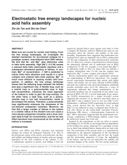 Electrostatic free energy landscapes for nucleic acid helix assembly