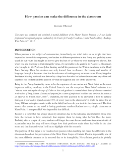 How passion can make the difference in the classroom