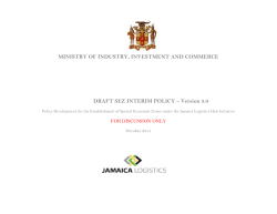 Draft Special Economic Zone Interim Policy