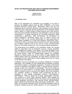 SATELLITE PROPAGATION ANALYSIS IN A MASKING