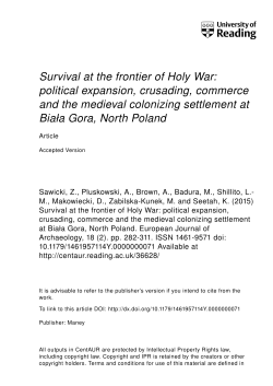 Survival at the frontier of Holy War: political