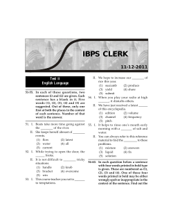 ibps clerk