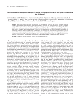 Does behavioral isolation prevent interspecific mating