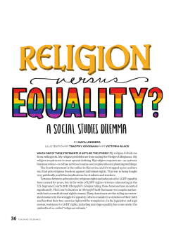 from eating pork. My religion prohibits me from saying the Pledge of