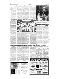 Tanager gymnasts outscored by Gazelles - E