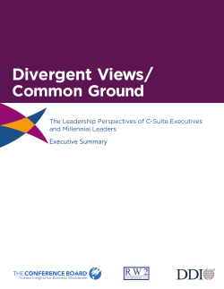 Divergent Views - The Conference Board