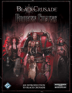 an introduction to black crusade