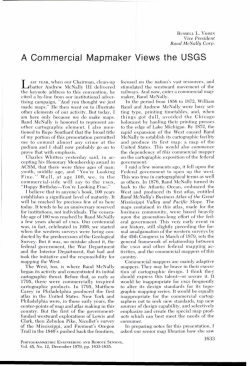 A Commercial Mapmaker Views the USGS
