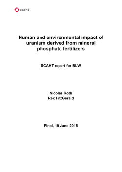 Human and environmental impact of uranium derived from