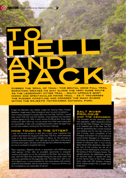 Do It Now &ndash; Otter African Trail Run 2011