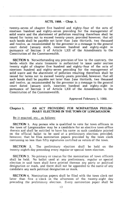 ACTS, 1988. - Chap. 5. twenty-seven of chapter five hundred and