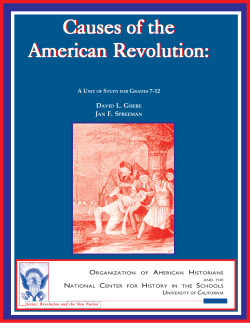 American Revolution - National Center for History in the Schools