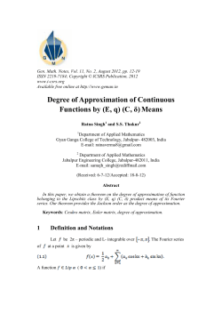 Degree of Approximation of Continuous Functions by (E, q) (C, &delta;
