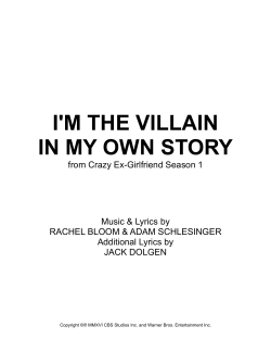 I`m the Villain In My Own Story