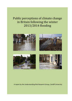 Public perception of climate change in Britain following the winter