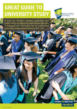 Great Guide to University Study!