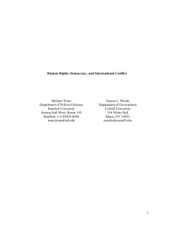 1 Human Rights, Democracy, and International
