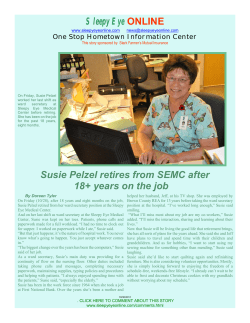 Susie Pelzel retires from SEMC after 18+ years on the job