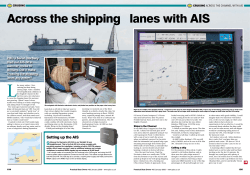 crossing shipping lanes with AIS
