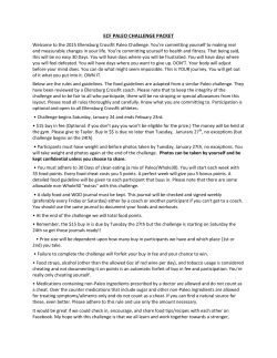 ecf paleo challenge packet