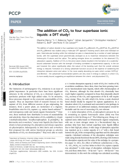 The addition of CO2 to four superbase ionic liquids: a DFT study