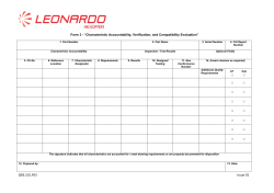 QRS.101.F03 Issue 01 - Characteristic Accountability