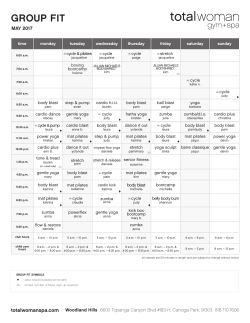 group fit - Total Woman Gym + Spa