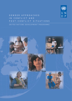 Gender Approaches in Conflict and Post-Conflict Situation