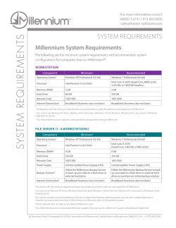 System Requirements - Millennium Salon Software