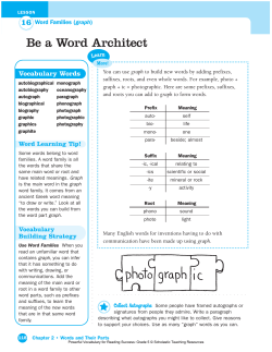 Be a Word Architect