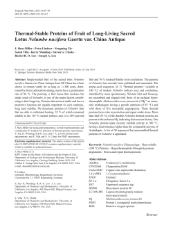 Thermal-Stable Proteins of Fruit of Long