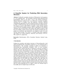 A Classifier System for Predicting RNA Secondary Structure