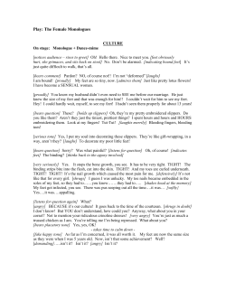 Play: The Female Monologues