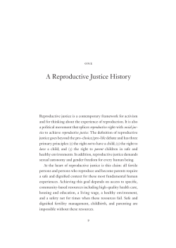 A Reproductive Justice History