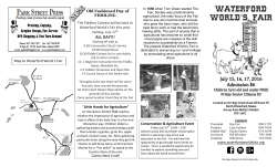 2016 Flyer - Waterford World`s Fair