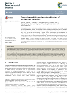 On rechargeability and reaction kinetics of sodium&ndash;air batteries
